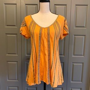 Free People Boho Beaded Top